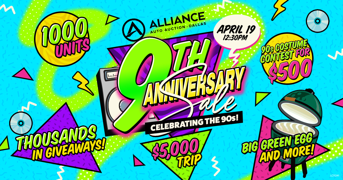 Dallas 9th Anniversary Sale