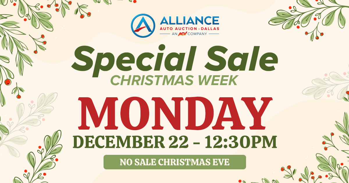 Dallas Special Sale Christmas Week