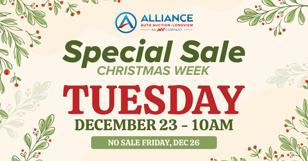 Longview Special Sale Christmas Week