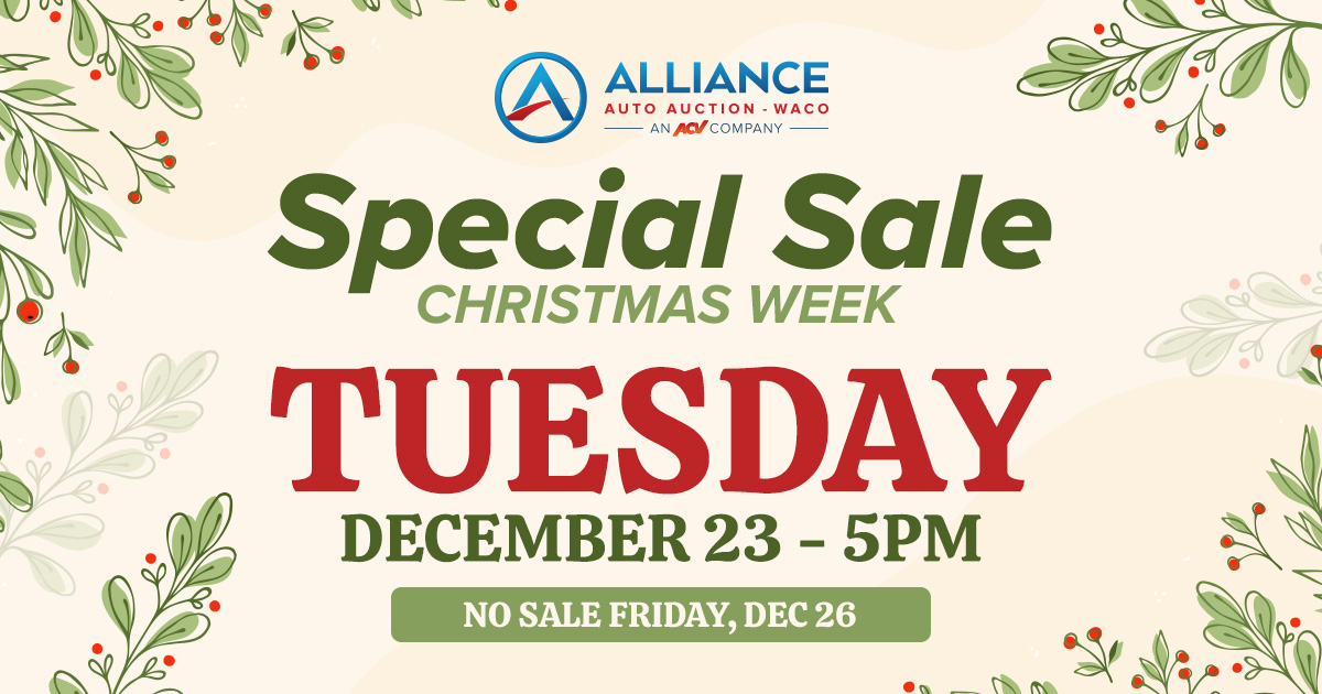 Waco Special Sale Christmas Week