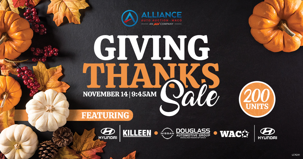 Waco Giving Thanks Sale