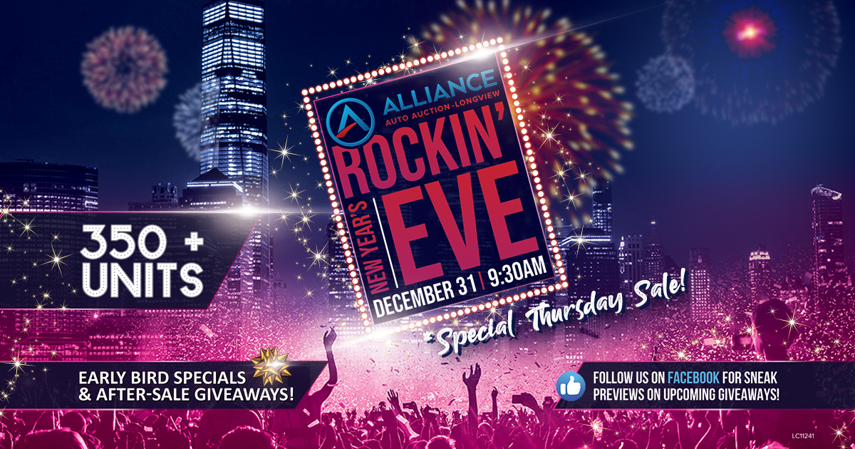 Dick clark's rockin eve: new years fireworks Longview's New Year's Rockin' Eve - Alliance Auto Auction