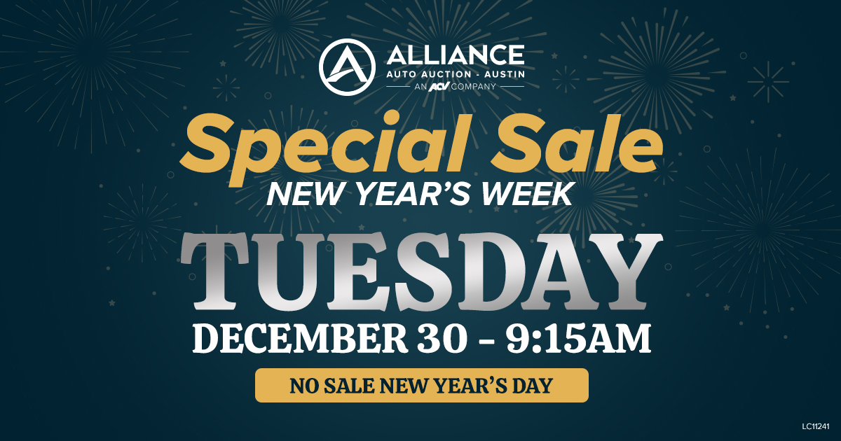 Austin Special Sale New Year’s Week