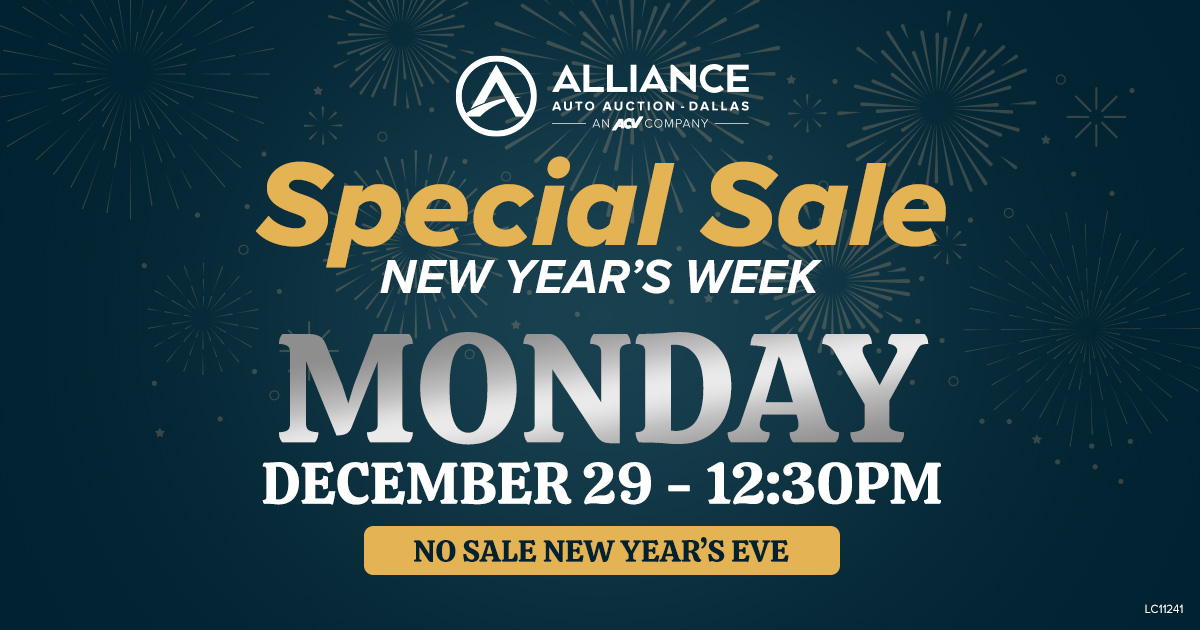 Dallas Special Sale New Year’s Week