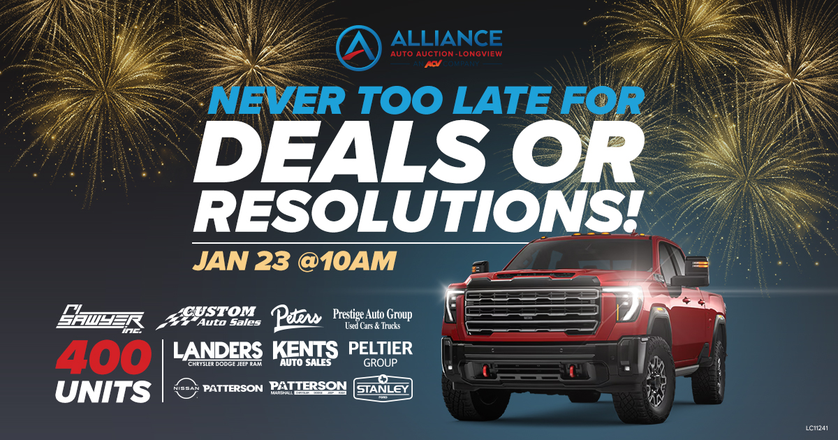 Longview Never Too Late For Deals or Resolutions!