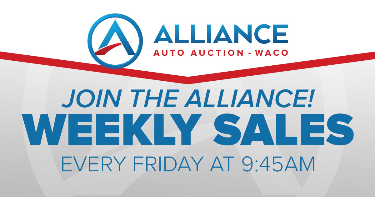 Join the Alliance Weekly Sales every Friday at 9:45am